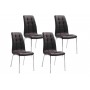 Set van 4 stoelen Merlino 9616 - zwart