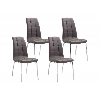 Set van 4 stoelen Merlino 9616 - grijs