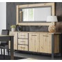 copy of Dining room Lucas with sideboard, display cabinet and dining table - grey wood