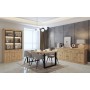 copy of Dining room Tom with sideboard, display cabinet and dining table - grey wood/anthracite