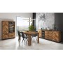 copy of Dining room Tom with sideboard, display cabinet and dining table - grey wood/anthracite