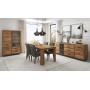 copy of Dining room Tom with sideboard, display cabinet and dining table - grey wood/anthracite