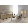 Dining room Elba with dining table 180cm, sideboard and display cabinet - san remo