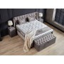 Boxspring Rixos - 160 of 180x200 - light grey