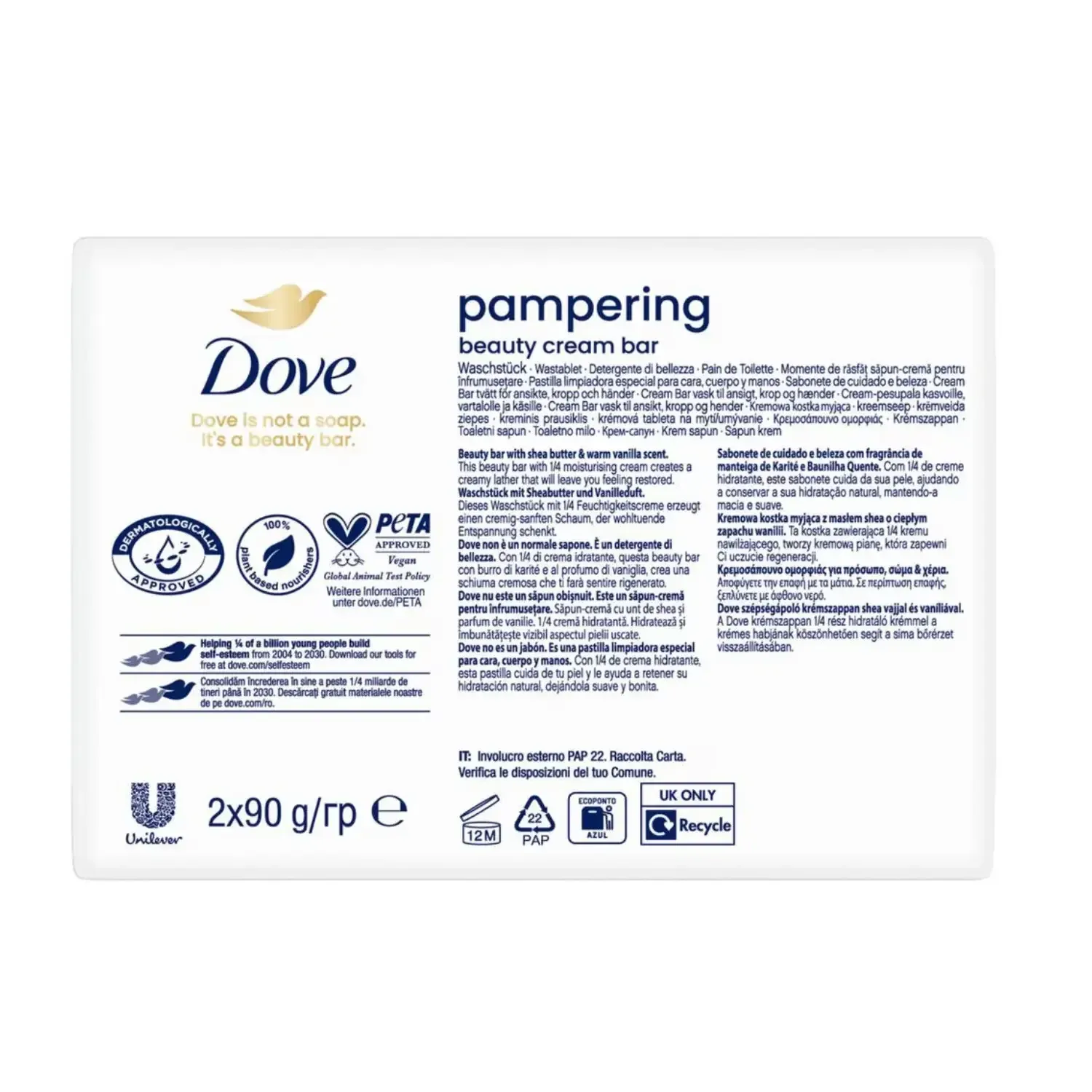 Dove Pampering